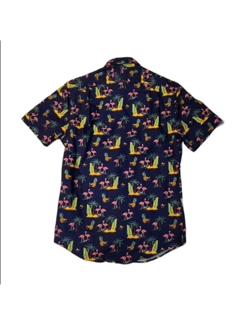 Polo Ralph Lauren Flamingo Short Sleeve Button Up Shirt (M Size S P Slim Fit) - Picture 1 of 10